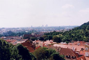 プラハ市内遠望