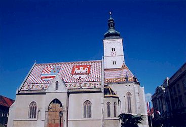 ザグレブの聖マルコ教会。