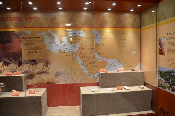 ビジターセンターにある中東の地図